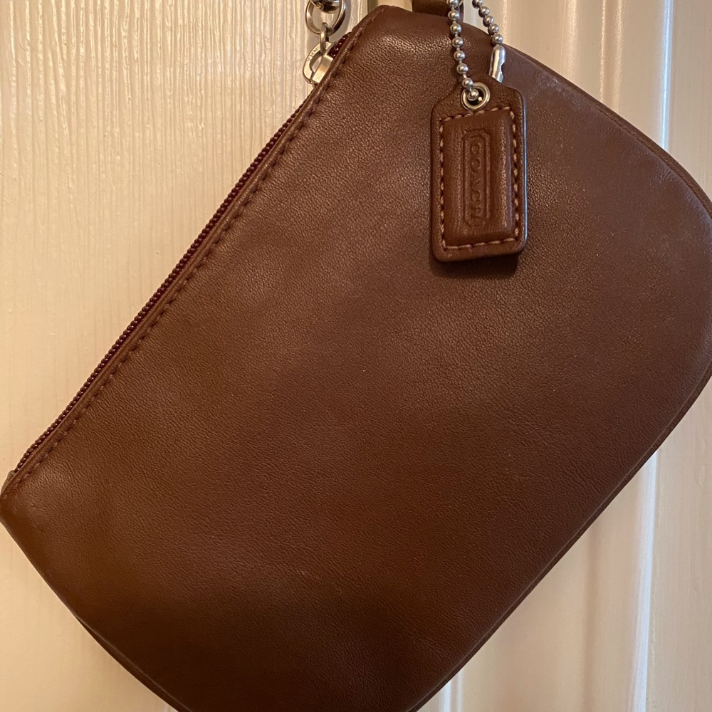Coach Brown Wristlet